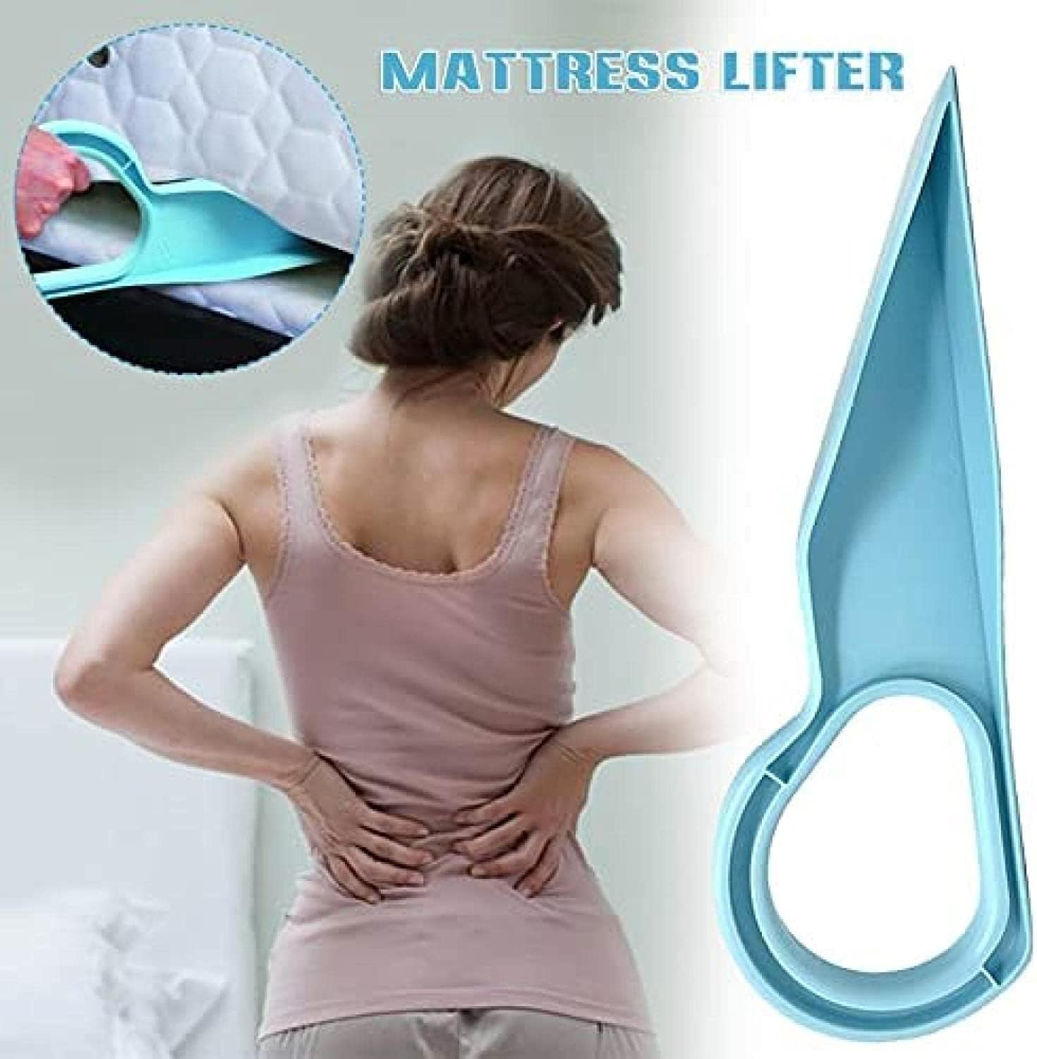 Ergonomic Mattress Lifter and Bed Organizer Tool – Easy Sheet Changing and Back Pain Relief for Hassle