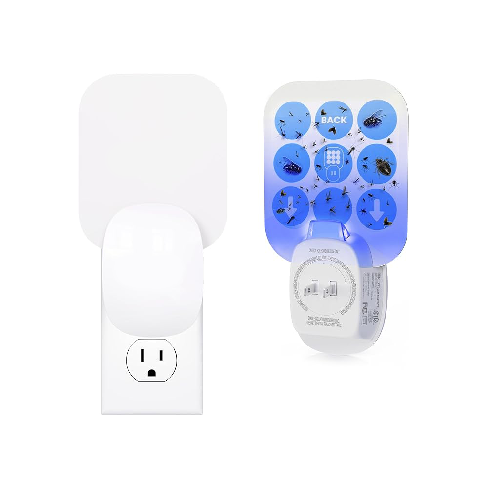 Electric insect catcher with UV light and LED decoration