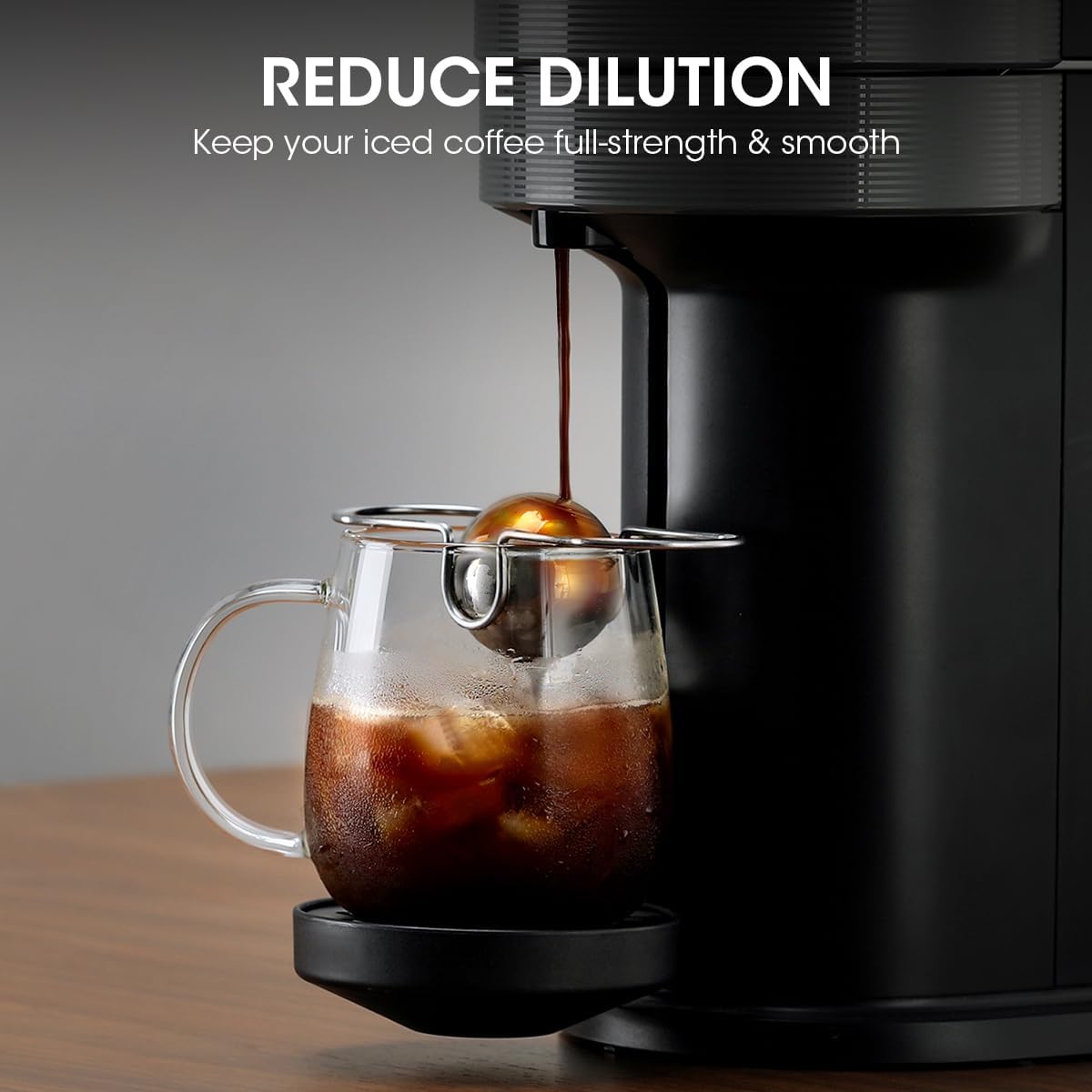 Espresso Cooling Ball – Stainless Steel Frozen Ice Rock for Coffee