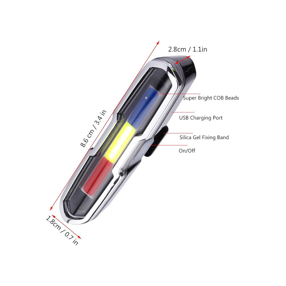 Ultra-bright USB rechargeable high-brightness LED taillight accessories