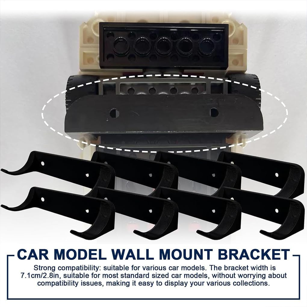 Car Model Vertical Wall Hanger | Creative Floating Display Stand | Essential for Home & Living Room