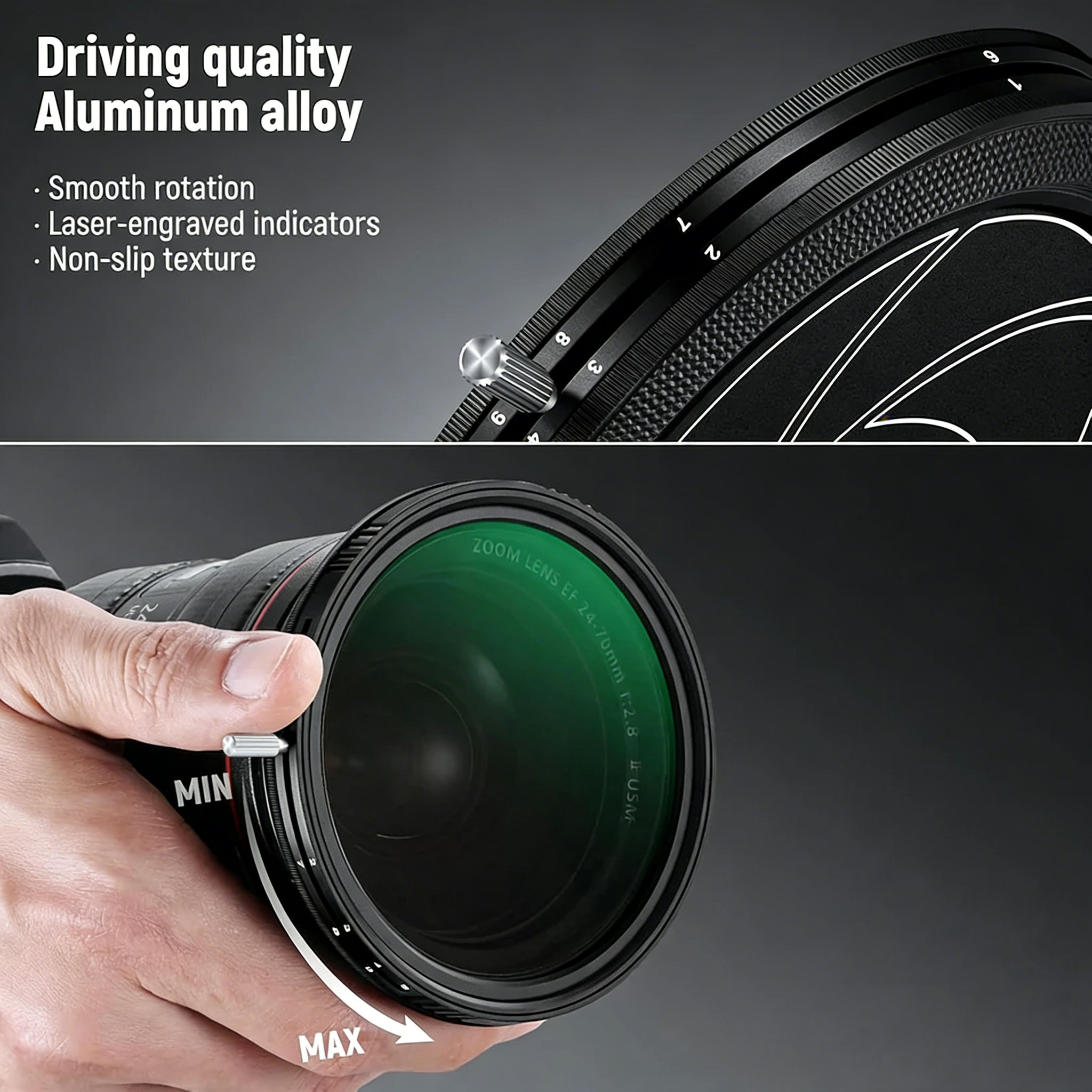 Multi-Functional Magnetic ND Filter Kit – 2-in-1 Variable ND/CPL + Magnetic ND32 + Black Mist 1/4 Filter Set