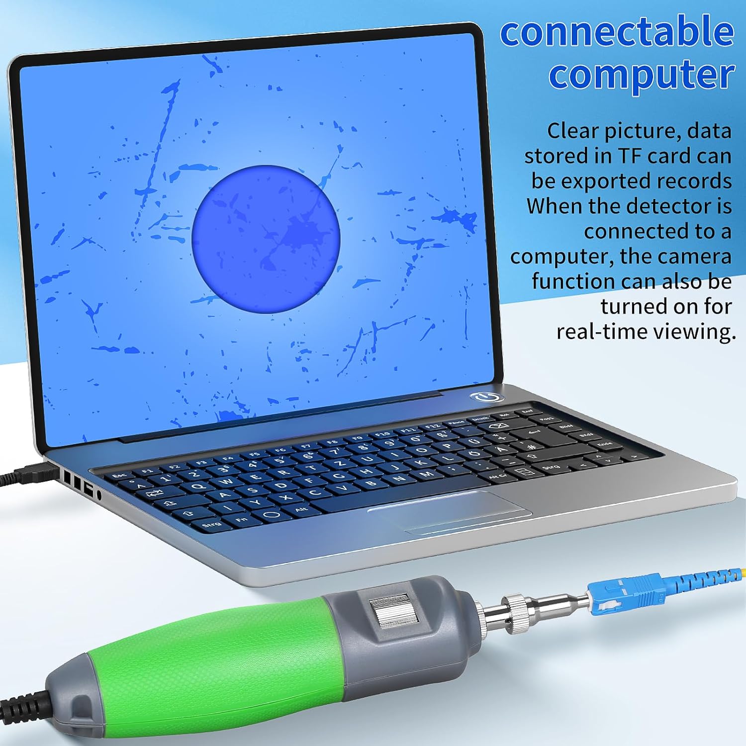 Fiber optic end face inspection instrument