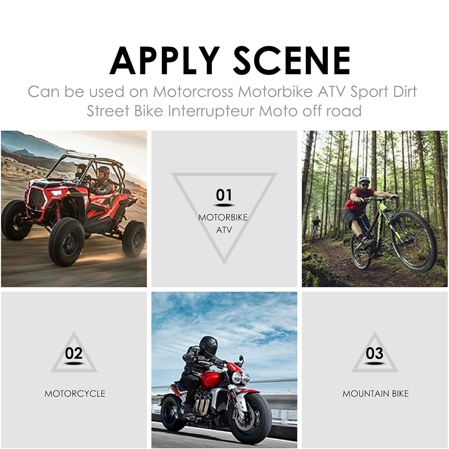 7/8" (22mm) Universal Motorcycle Handlebar Switch Kit – Left + Right