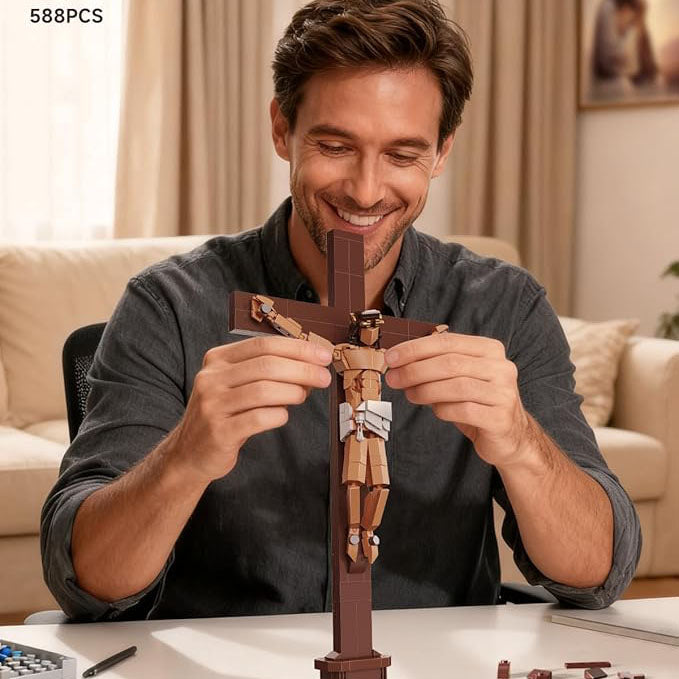 Jesus Crucifixion Building Blocks Set