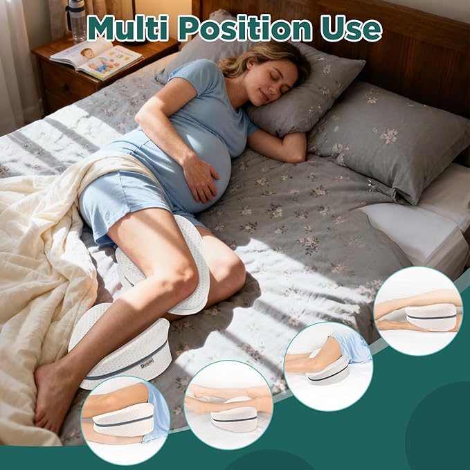 The leg support strap is detachable for side sleeping