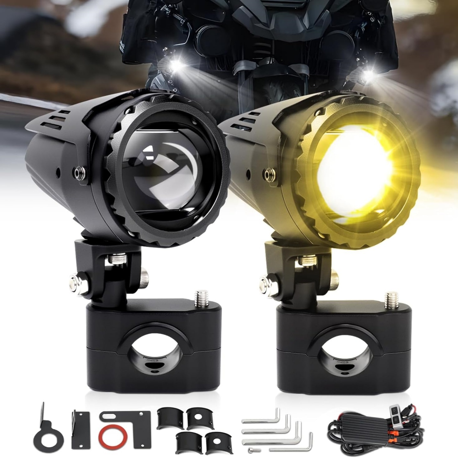 Motorcycle LED fog lights