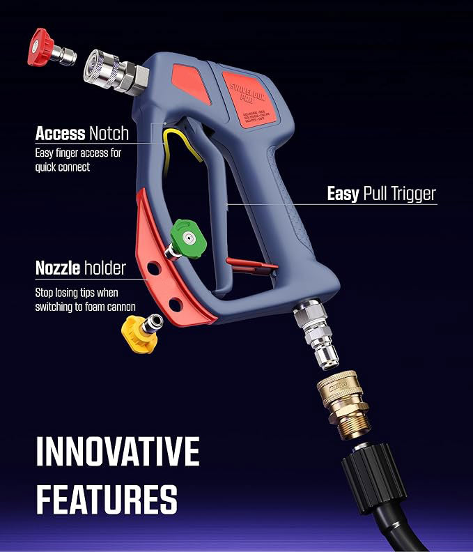 Rotary high-pressure water gun handle