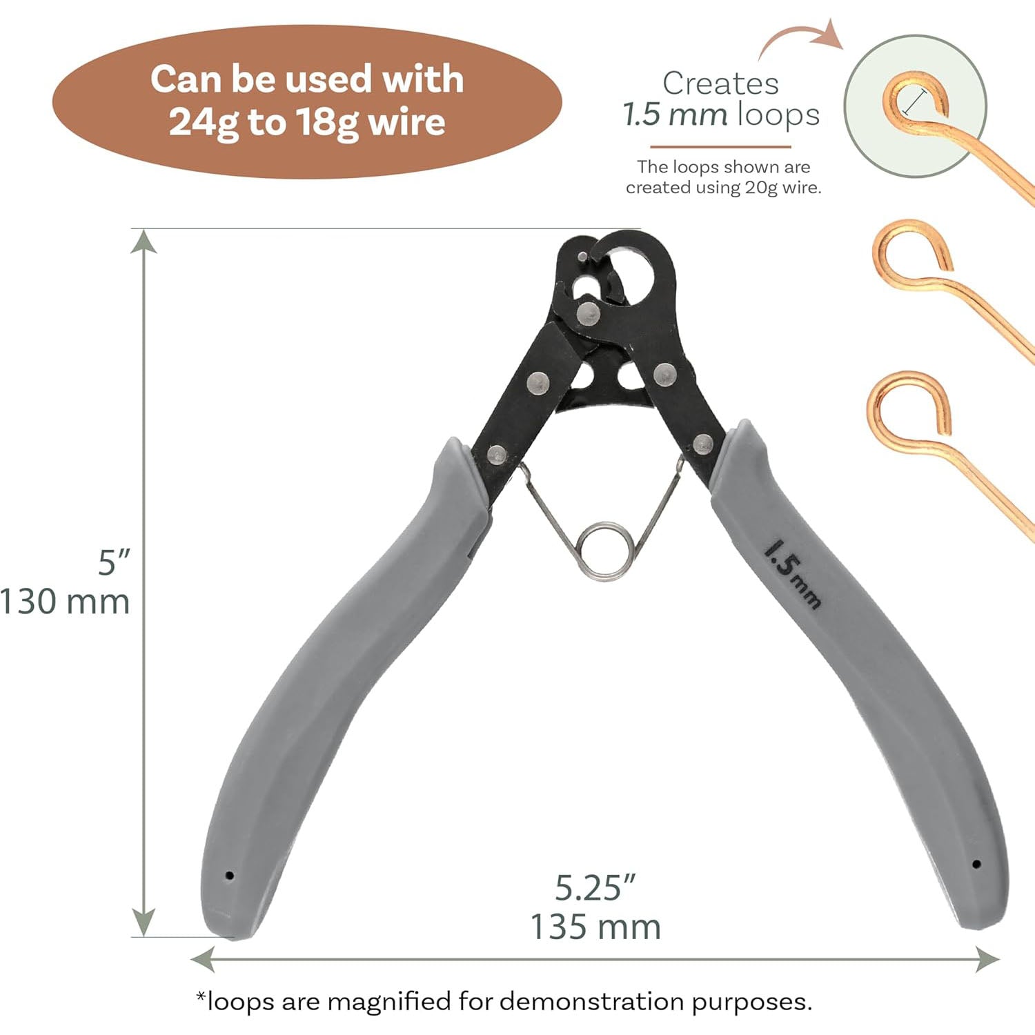 One-Step Ring Maker – Create and Trim Consistent 1.5mm Rings for Jewelry Making, Compatible with 24-18 Gauge Wire