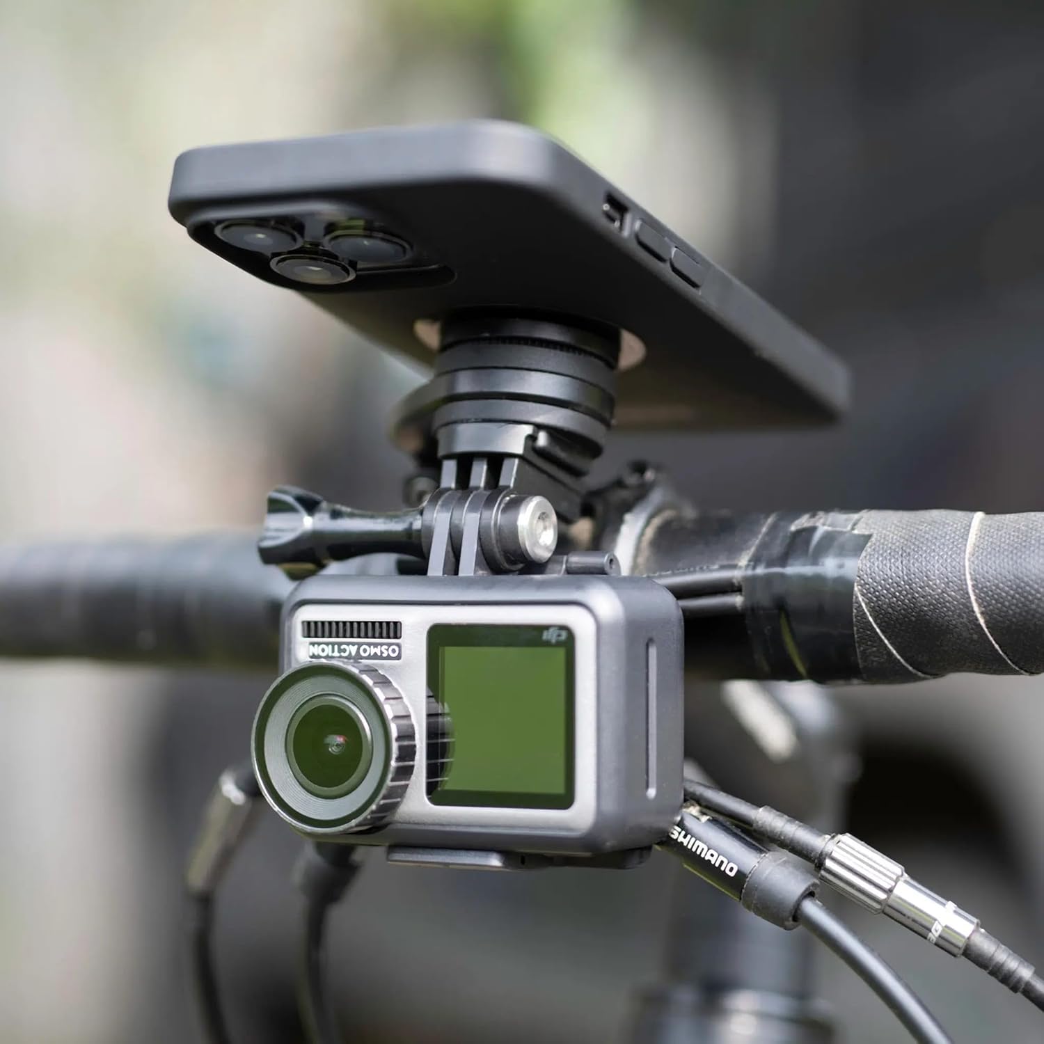 Motorcycle Phone Mount - Adjustable 360° Handlebar Holder for Smartphones