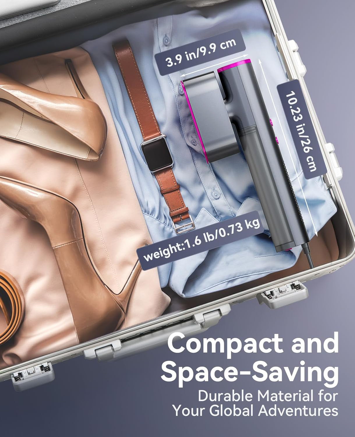 Travel Steam Iron – Portable 2-in-1 Iron with Fast Heating