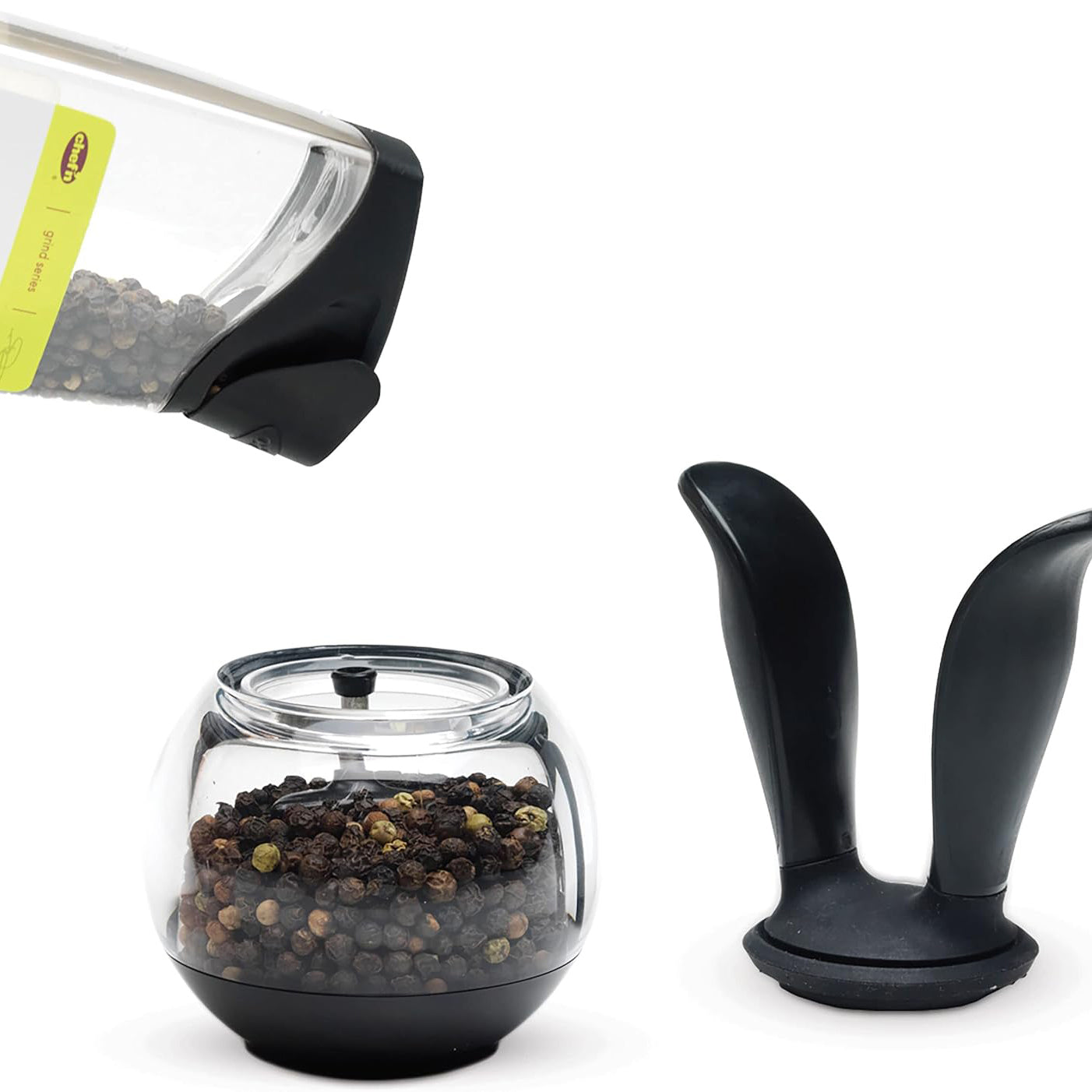 Handheld Pepper Grinder – Coarse Grind with One-Handed Operation
