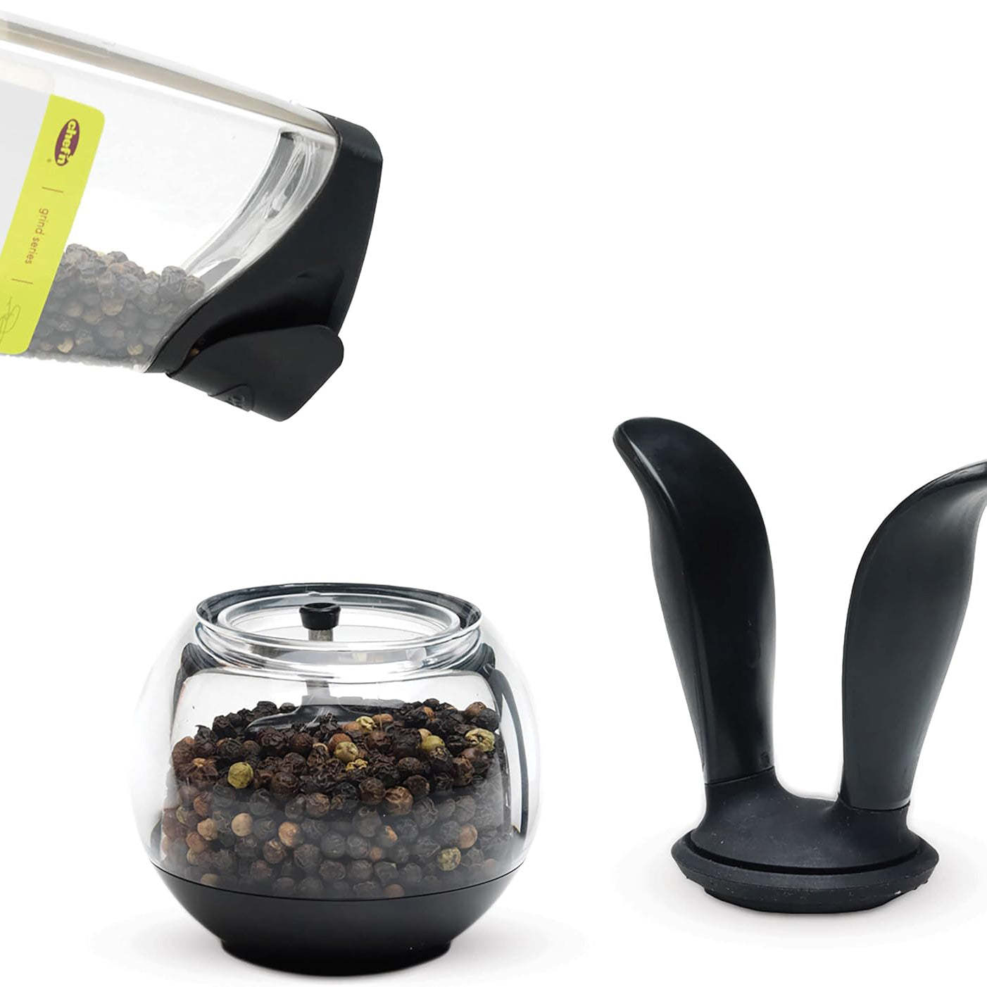 Handheld Pepper Grinder – Coarse Grind with One-Handed Operation