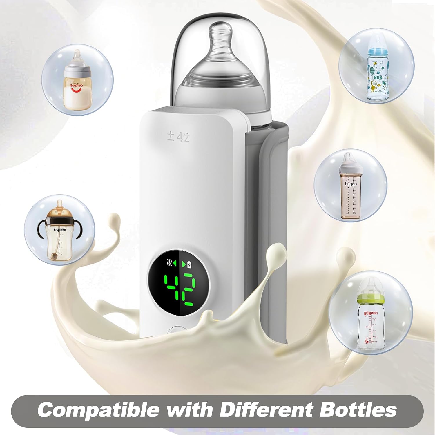 Portable Bottle Warmer – Cordless, Fast-Heating & Travel-Friendly Baby Feeding Solution