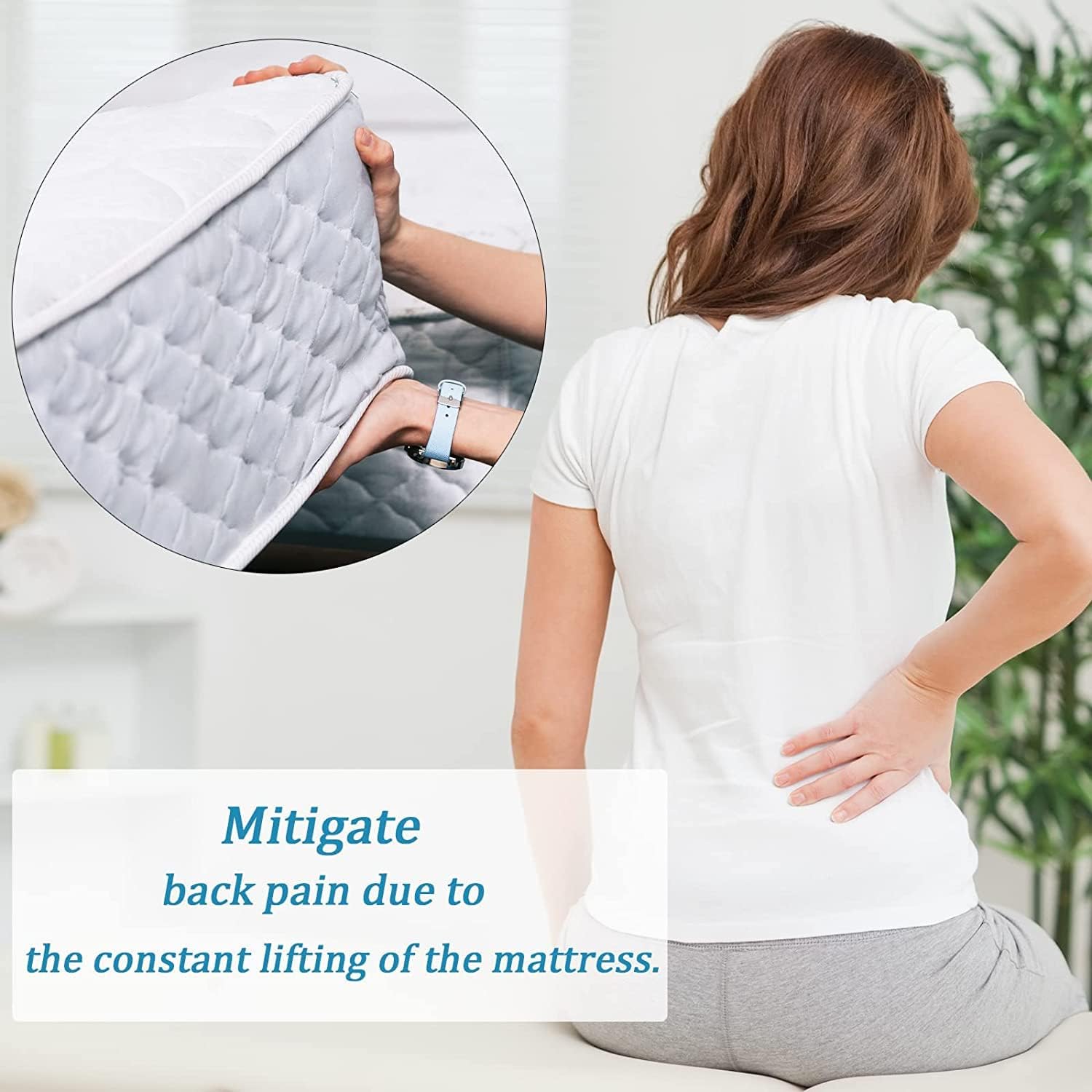 Ergonomic Mattress Lifter and Bed Organizer Tool – Easy Sheet Changing and Back Pain Relief for Hassle