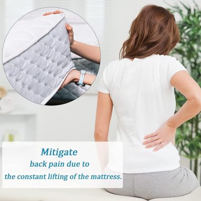 Ergonomic Mattress Lifter and Bed Organizer Tool – Easy Sheet Changing and Back Pain Relief for Hassle