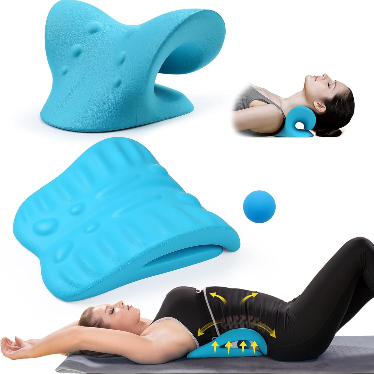 Cervical Traction Device & Lumbar Support Set