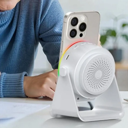 4-in-1 Wireless Bluetooth Speaker with 360° Adjustable Phone Stand
