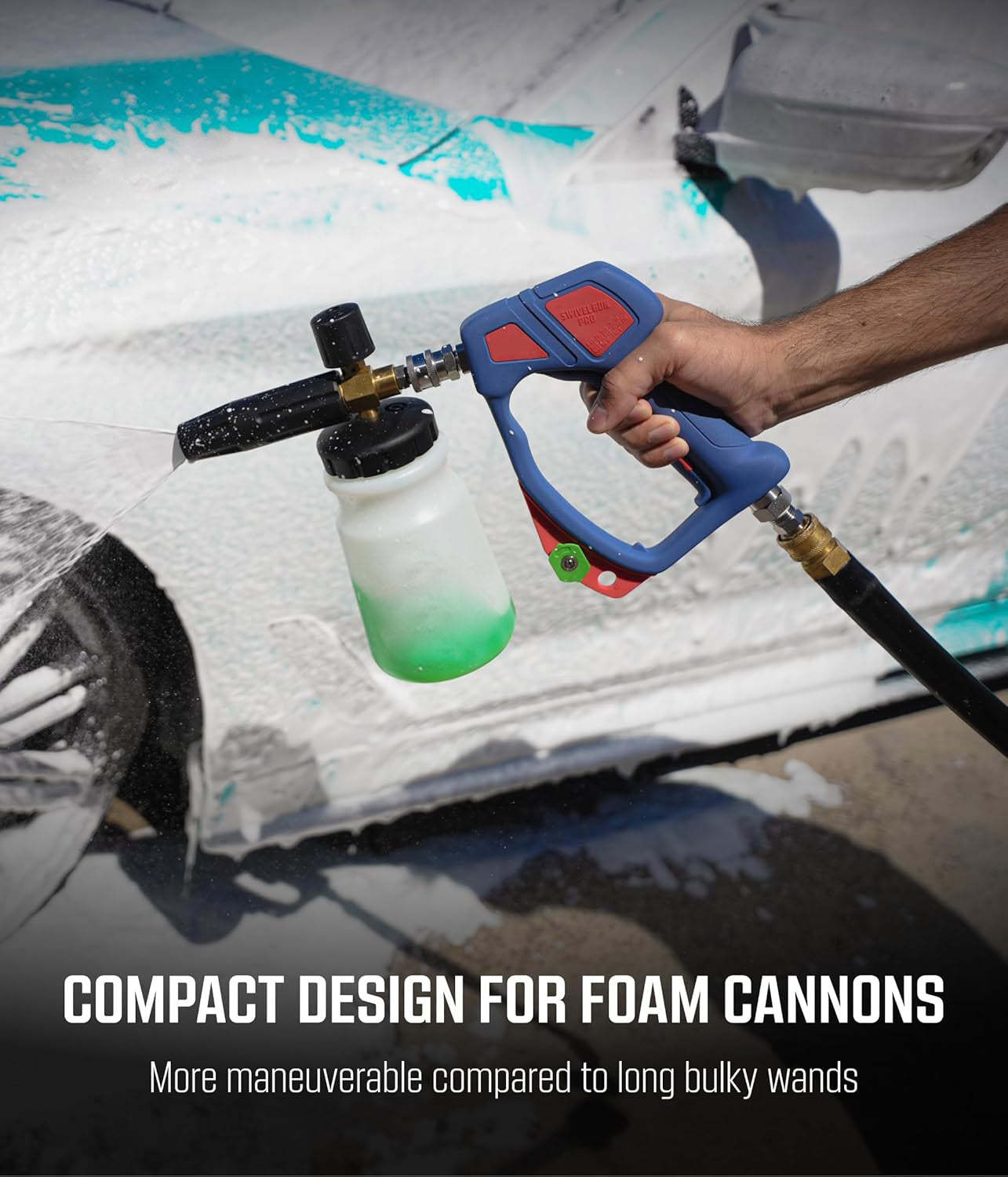 Rotary high-pressure water gun handle