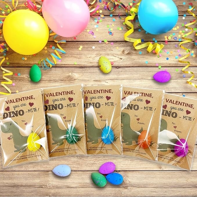 24 packs of dinosaur egg hatching cards