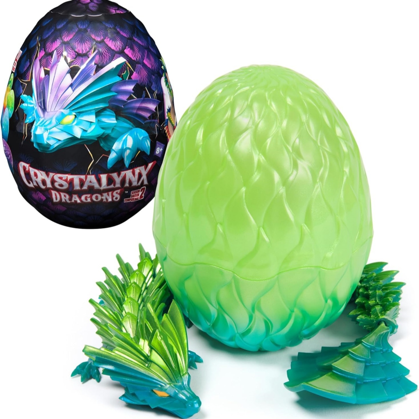 The dragon toy blind box showcases eggs
