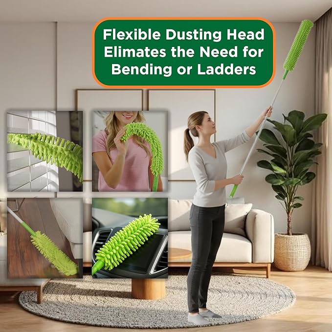 Ceiling fan blade cleaner and dust collector | Telescopic pole