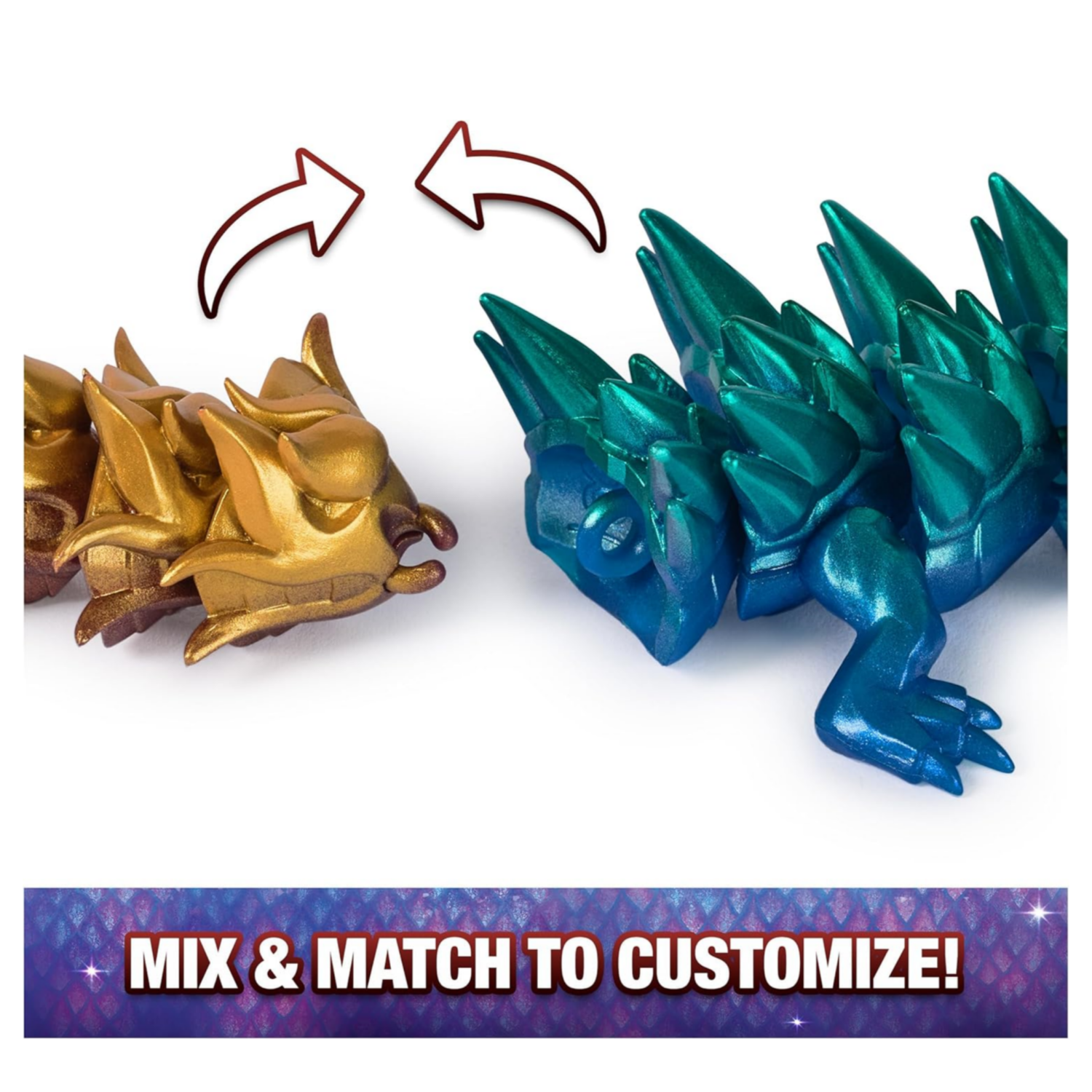 The dragon toy blind box showcases eggs