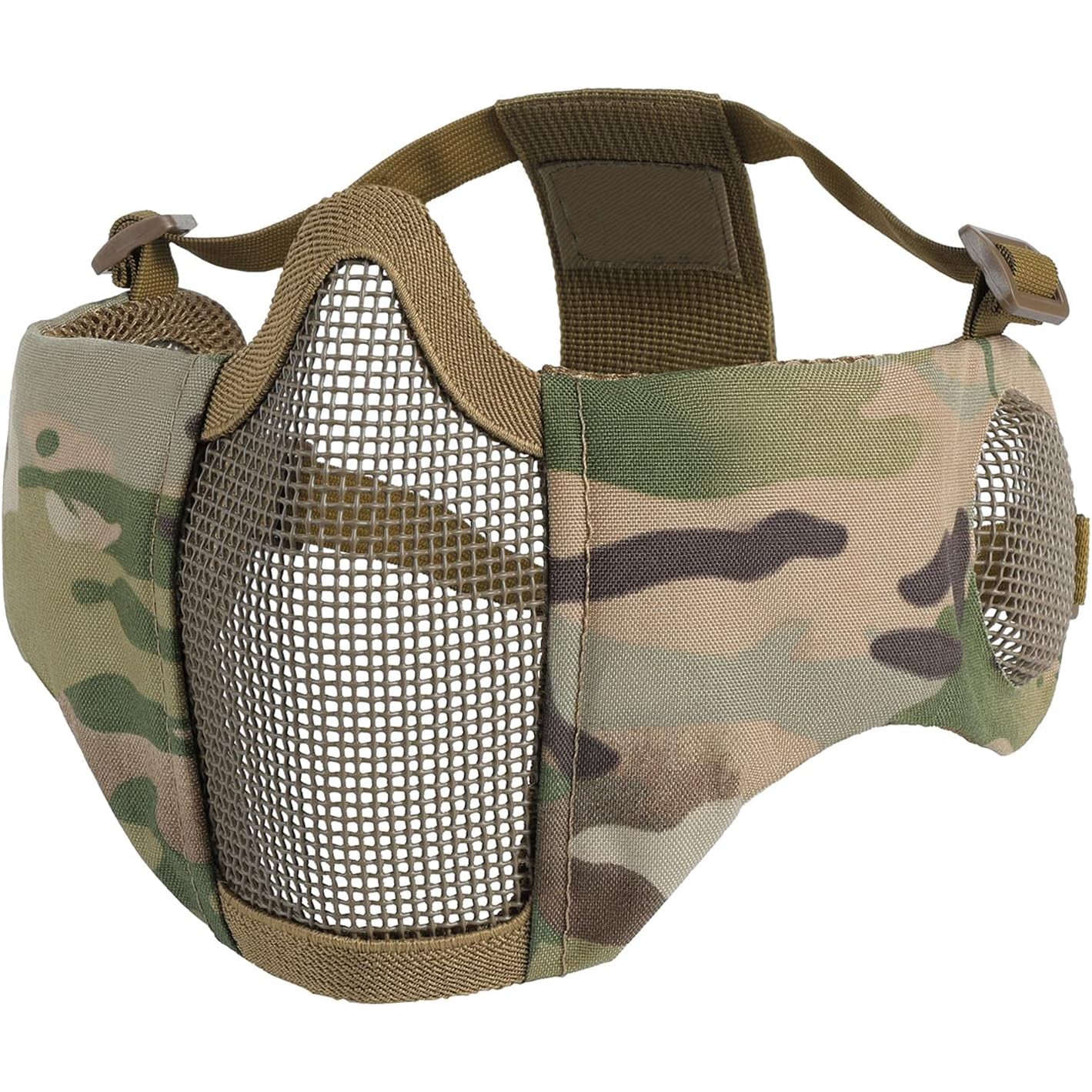 6-Inch Foldable Half-Face Mesh Tactical Mask