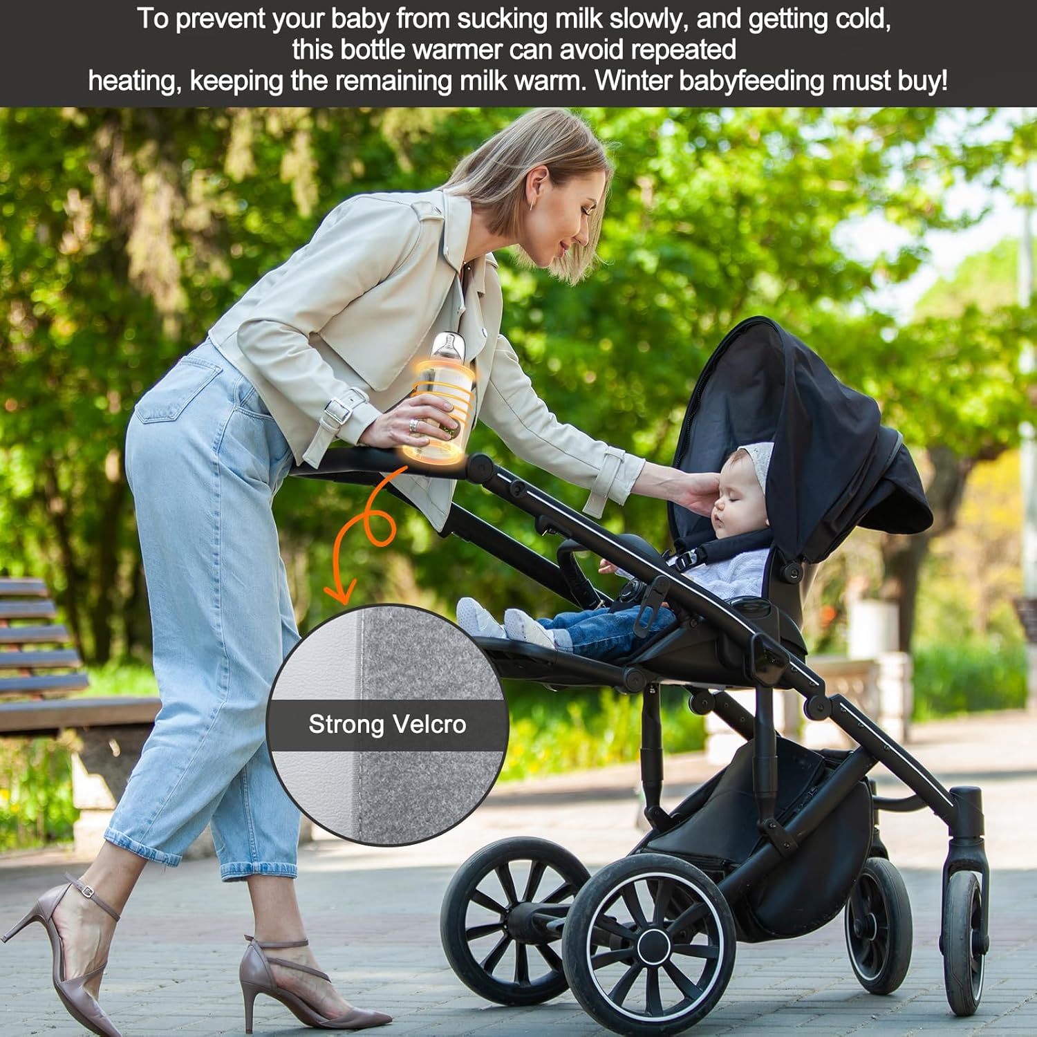 Portable Bottle Warmer – Cordless, Fast-Heating & Travel-Friendly Baby Feeding Solution