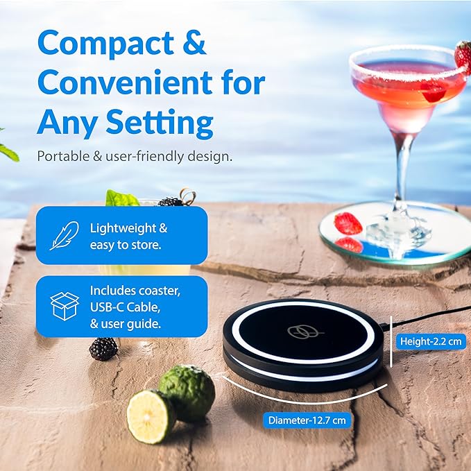 Portable cocktail maker and beverage mixer