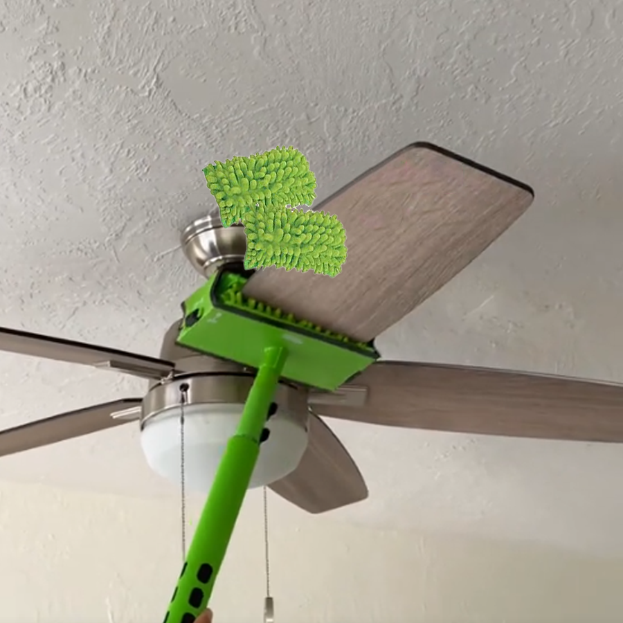 Ceiling fan blade cleaner and dust collector | Telescopic pole