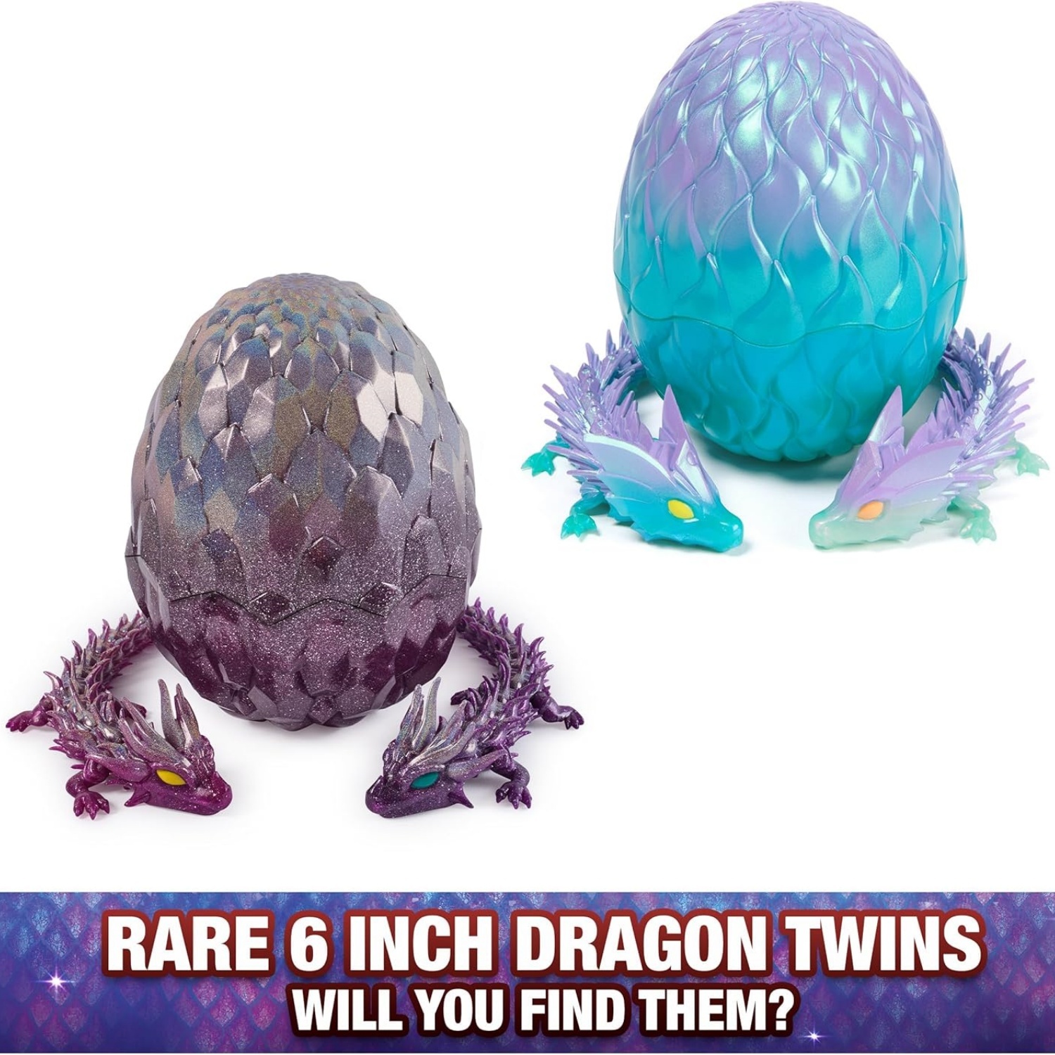 The dragon toy blind box showcases eggs