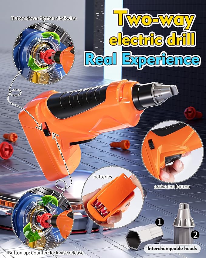 STEM engine model kit toy with cool lights and music