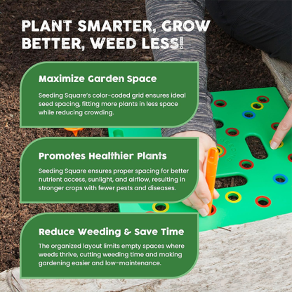 Seeding grid - Patented seed and seedling spacing tool