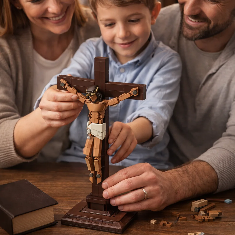 Jesus Crucifixion Building Blocks Set