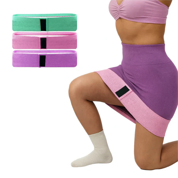 Hip resistance training band