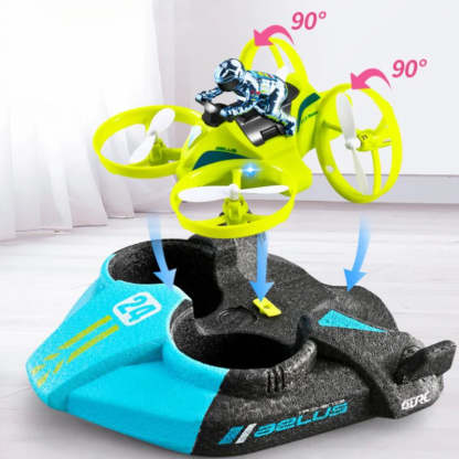 3-in-1 Remote-Controlled Hovercraft Drone Racer – Fly, Race, and Sail Across Land, Air