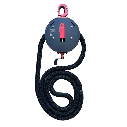 Suspended rope climbing machine