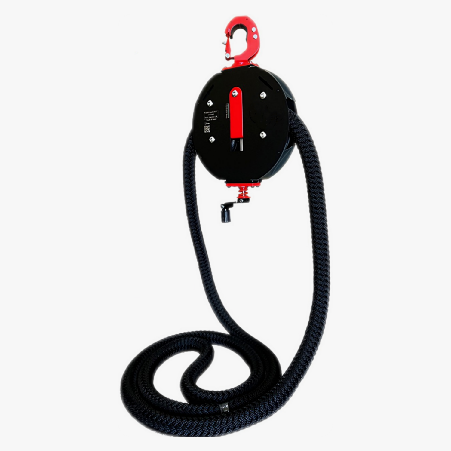 Suspended rope climbing machine