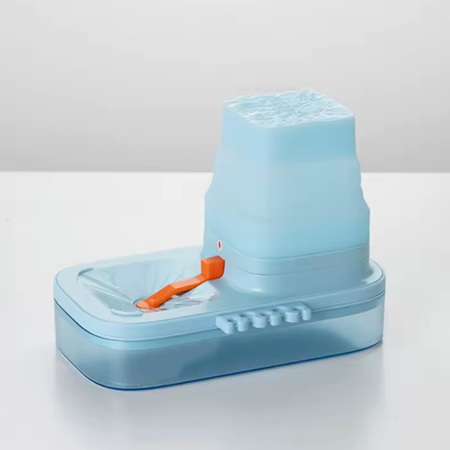 Portable Brush Washer – 5-Slot Silicone Paint Cleaner with Drain