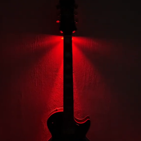 LED Guitar Wall Mount Hanger – Illuminated Display for Guitar & Bass