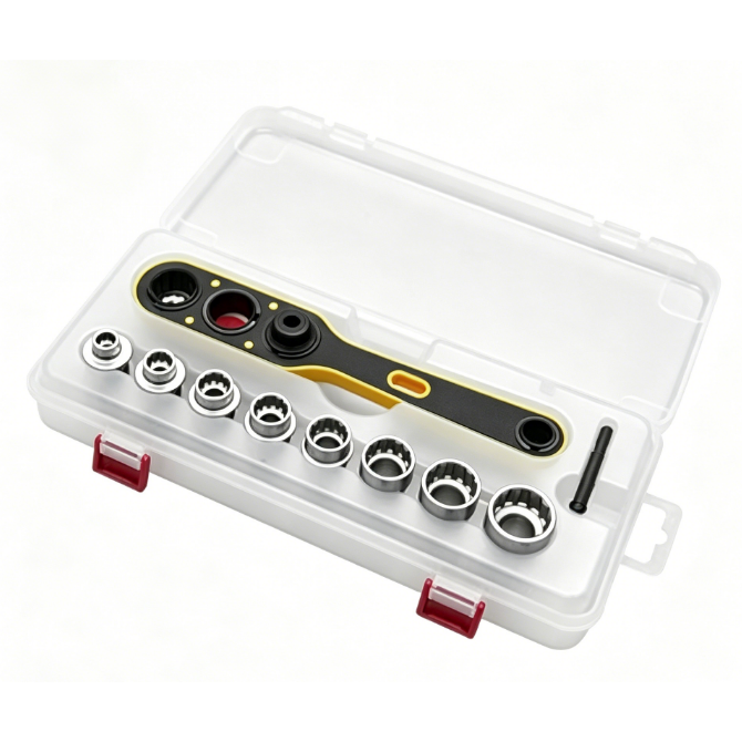 Offset Adapter Socket Set – Right Angle Attachment for Power Screwdrivers