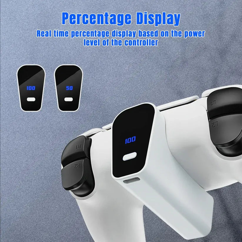 2000mAh Rechargeable Battery for PS5 Controller with USB-C Fast Charging, LED Indicator