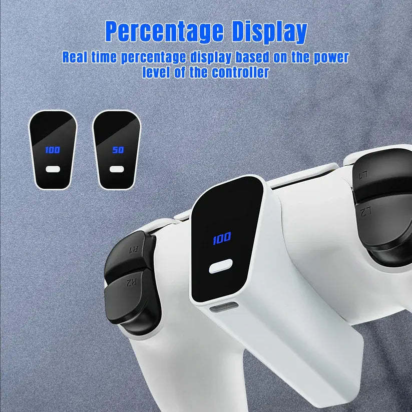 2000mAh Rechargeable Battery for PS5 Controller with USB-C Fast Charging, LED Indicator