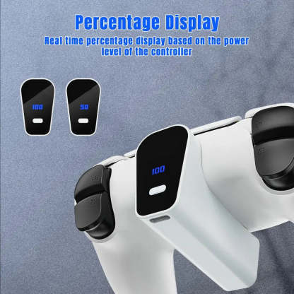 2000mAh Rechargeable Battery for PS5 Controller with USB-C Fast Charging, LED Indicator