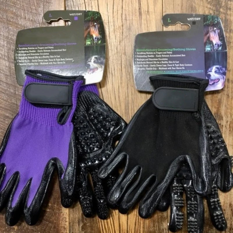 Horse Grooming Bath Glove – Gentle Massage & Deshedding Tool