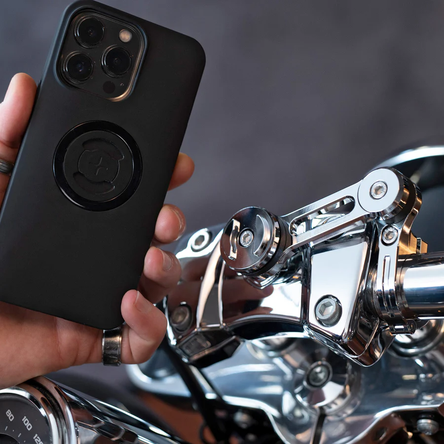 Motorcycle Phone Mount - Adjustable 360° Handlebar Holder for Smartphones