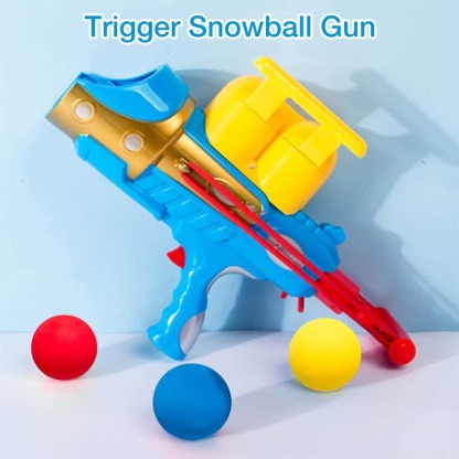 Snow Cannon Snowball Launcher | Winter Outdoor Toy with Snowball Molds for Kids & Adults