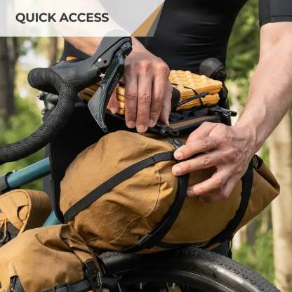 Bikepacking Front Handlebar Rack + Waterproof Compression Bag