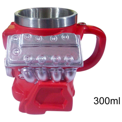 Retro engine coffee cup, V8 ceramic coffee cup